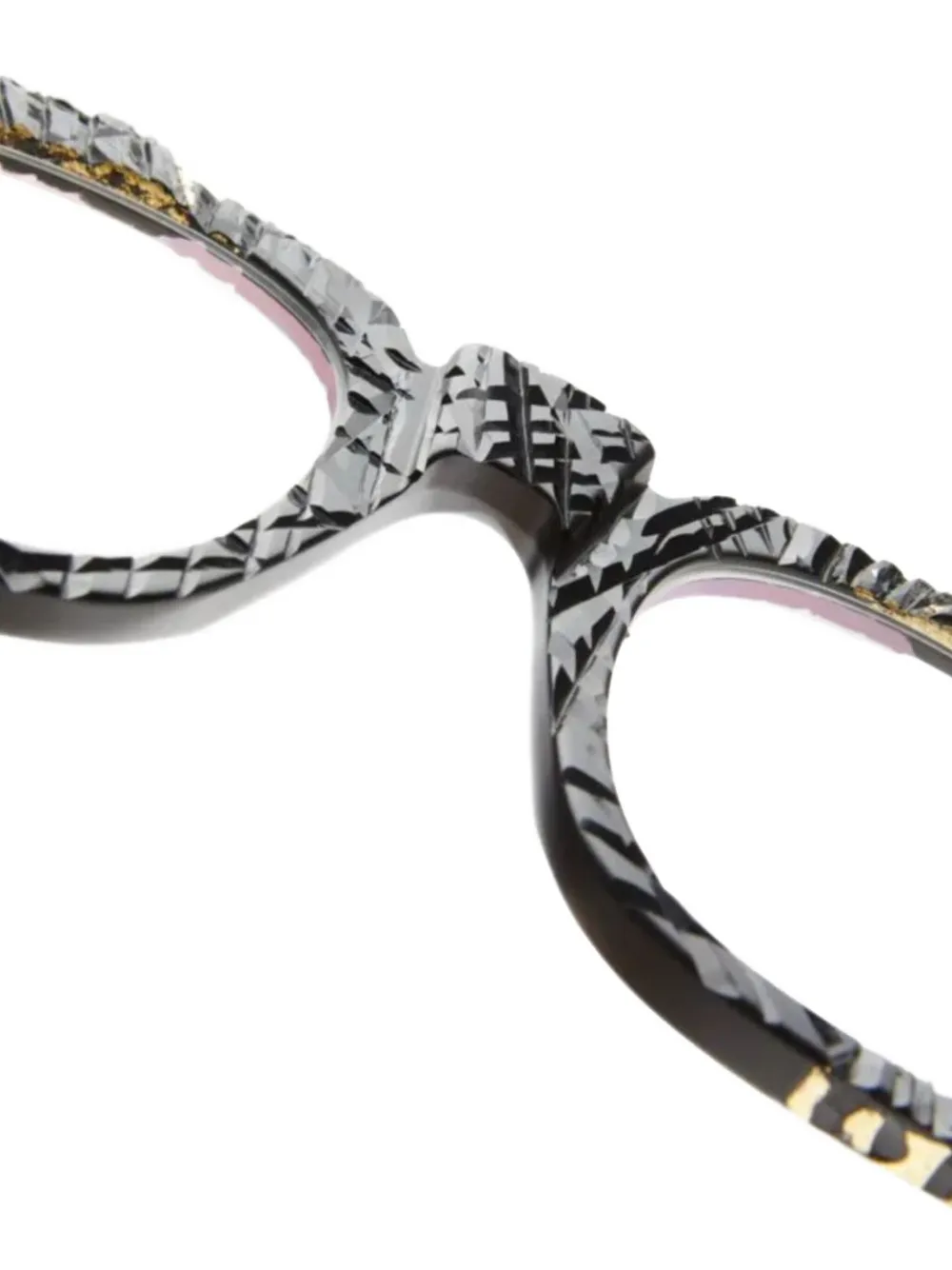 Kuboraum G3 bril met geometrisch montuur Zwart