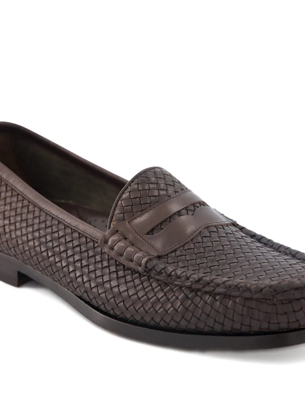 TOM FORD Geweven loafers Bruin