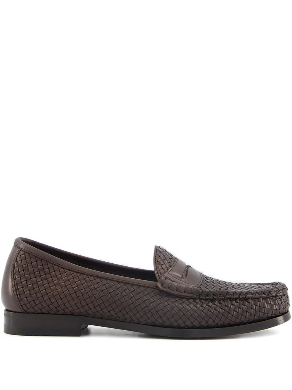 TOM FORD Geweven loafers Bruin