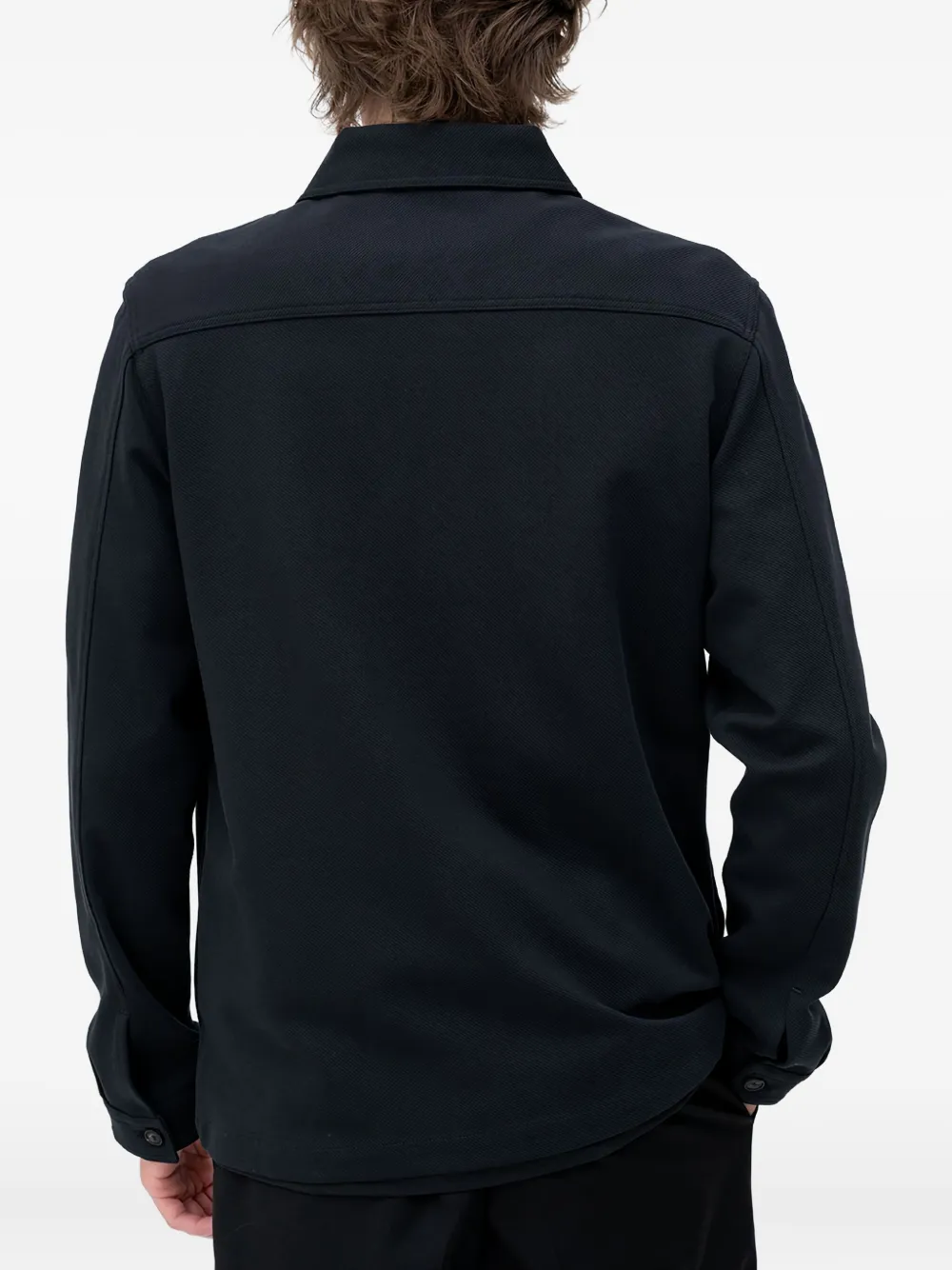 HUGO pocket long-sleeved shirt - Blauw