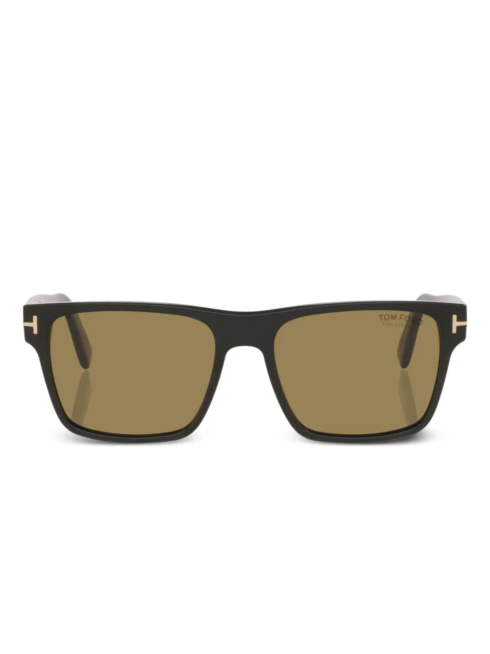 TOM FORD Eyewear 칼더 메탈 디테일 스퀘어 프레임 선글라스 | 블랙 | Image 1
