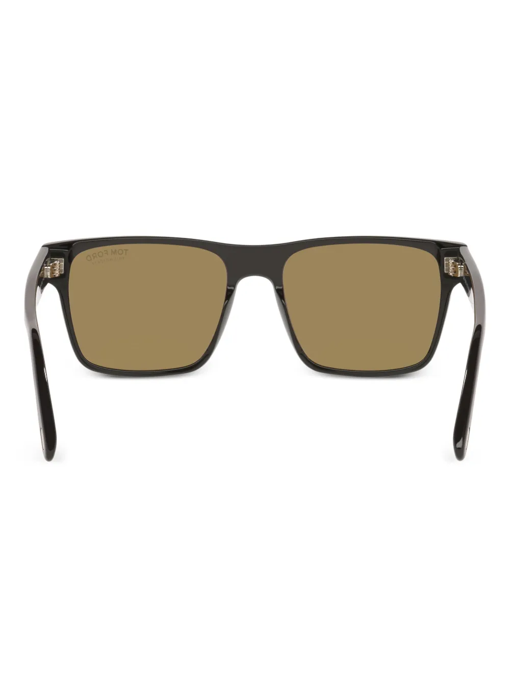 TOM FORD Eyewear Calder zonnebril met vierkant montuur en metalen detail Zwart