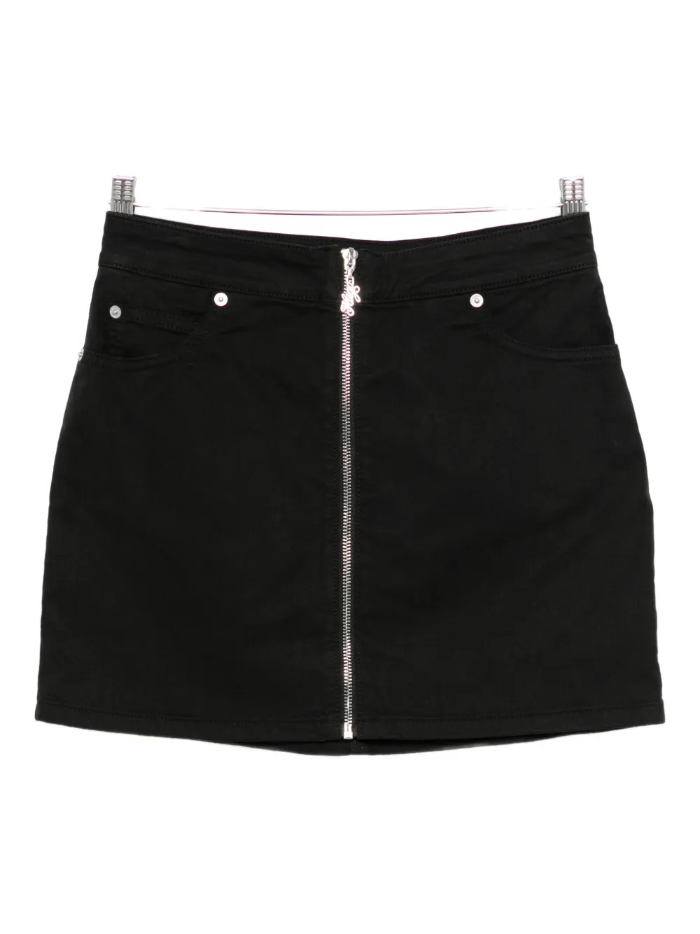 Hugo Boss Zip-fastening Mini Skirt In Black