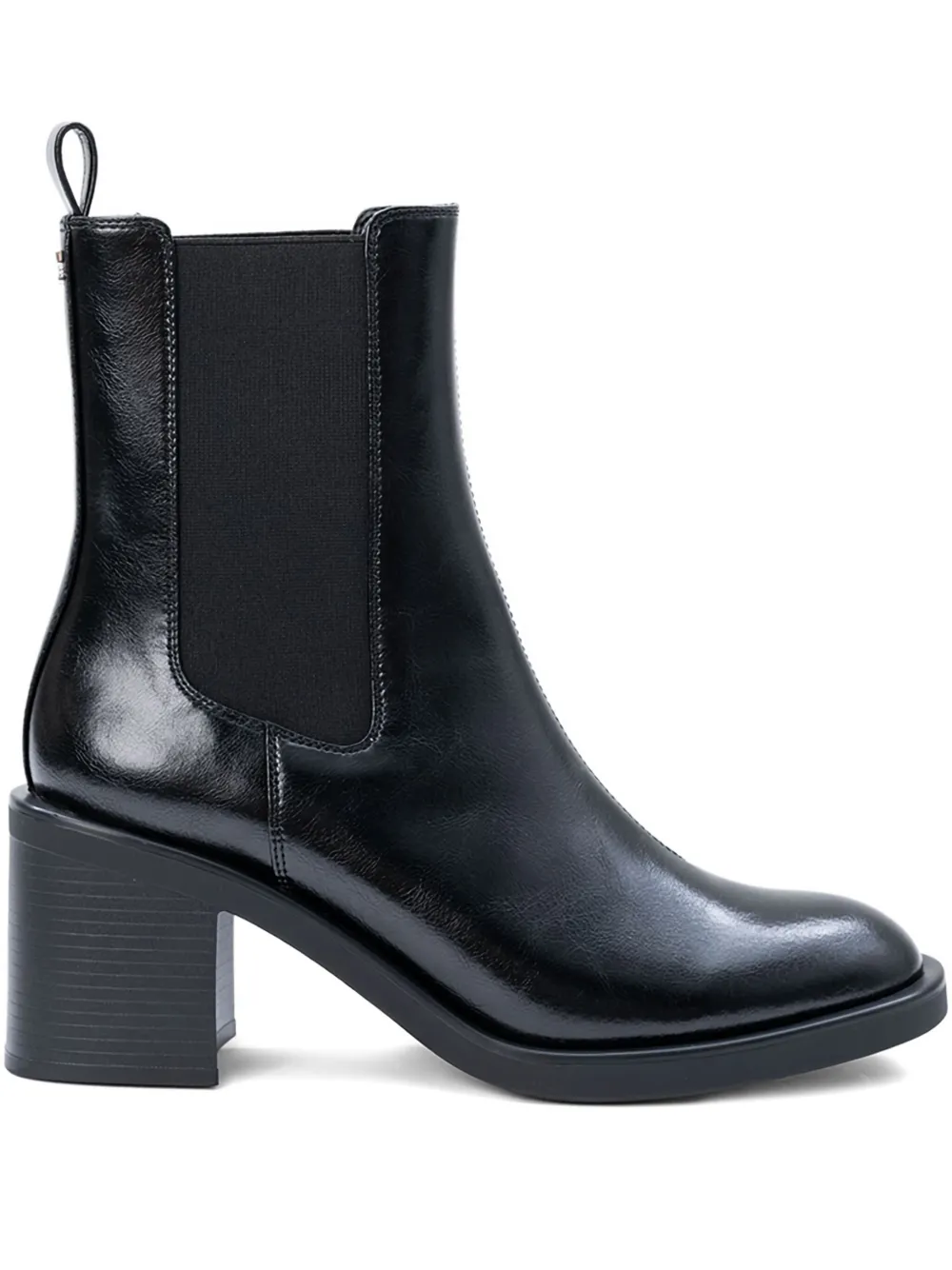 Hugo Boss Block-heel Chelsea Boots In Black