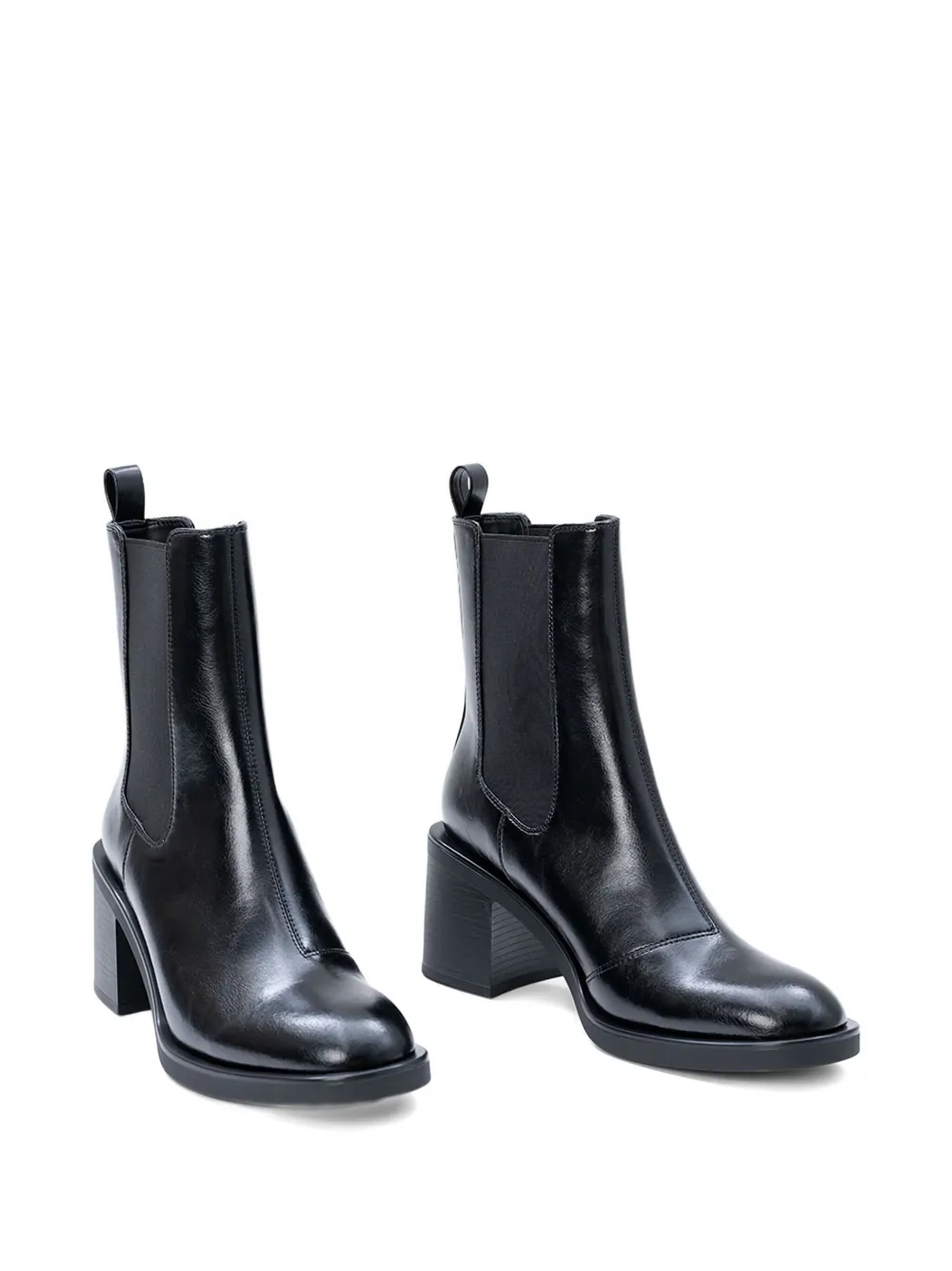Hugo Boss Block-heel Chelsea Boots In Black