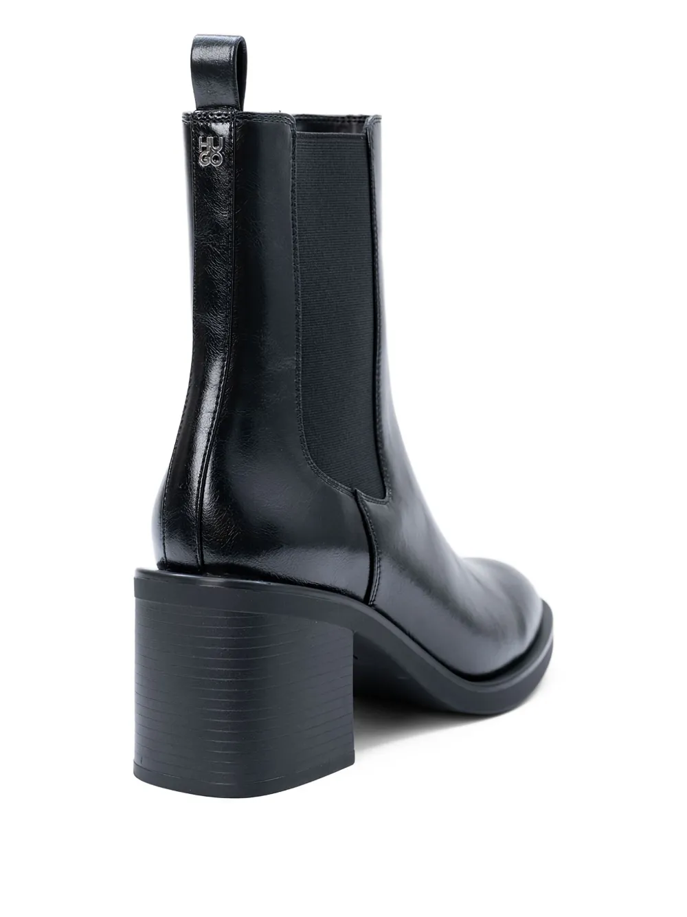 HUGO Chelsea laarzen met blokhak Zwart