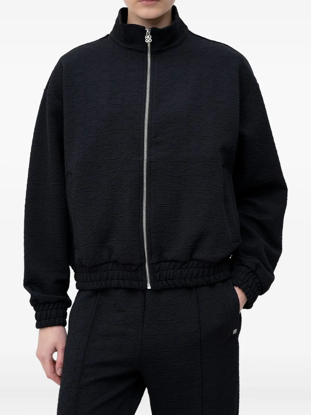 HUGO textured zip jacket | negro | Image 1