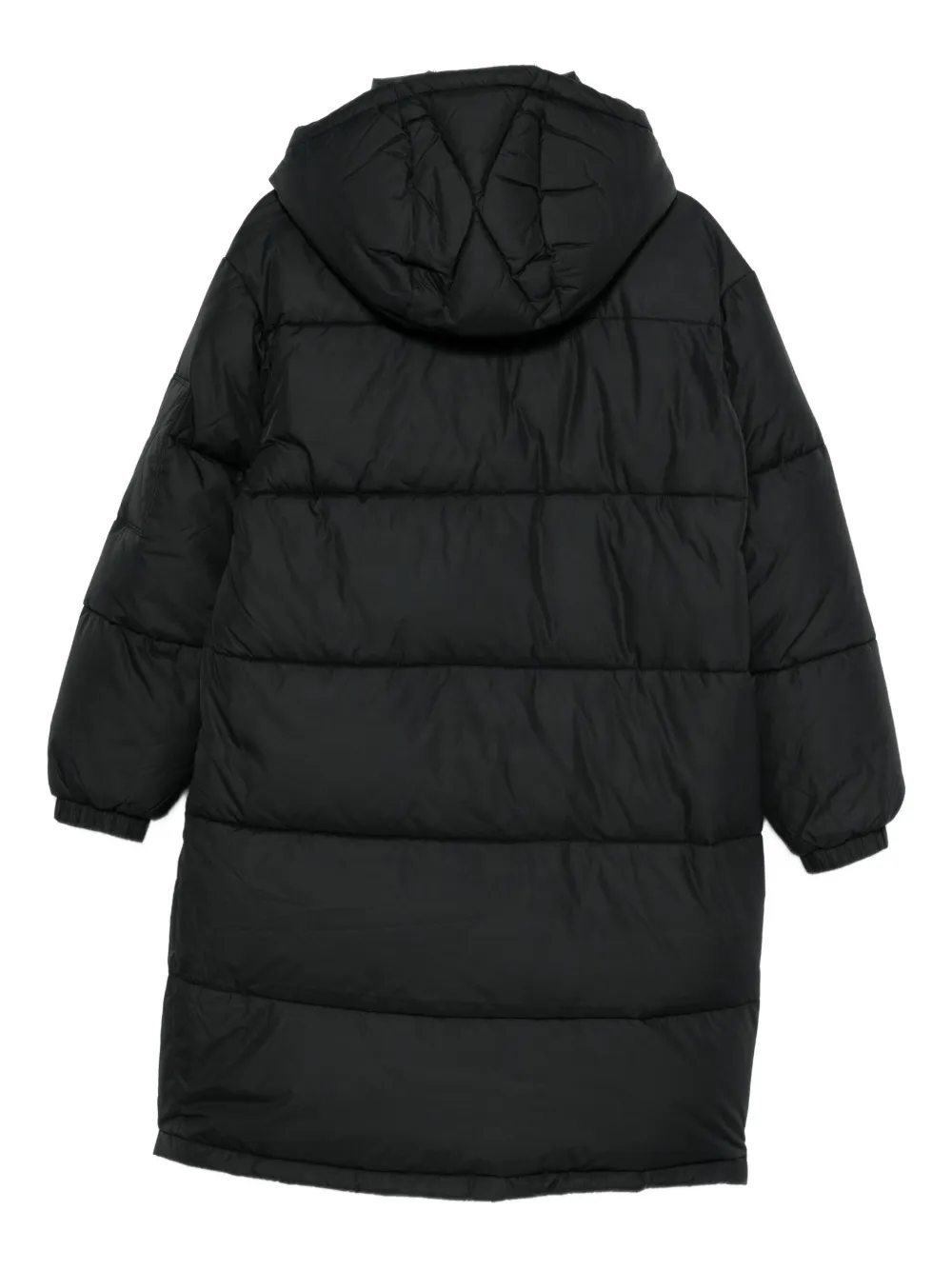 HUGO detachable-hood padded coat - Zwart
