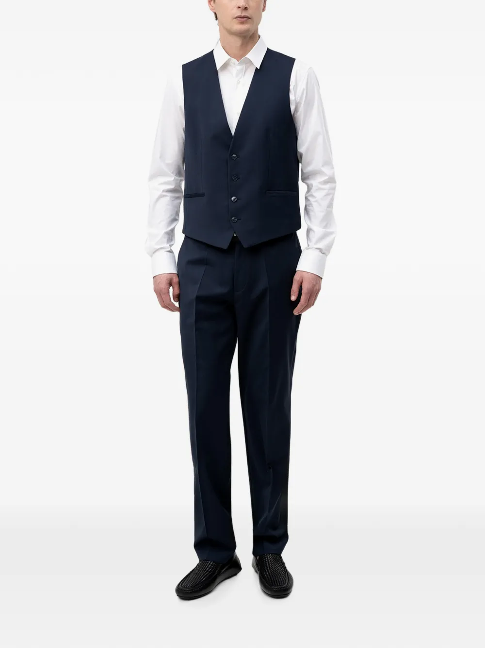 HUGO Gilet met knoopsluiting Blauw