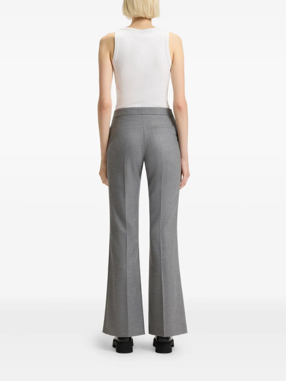Hugo Boss Concealed-closure Trousers In Animal Print