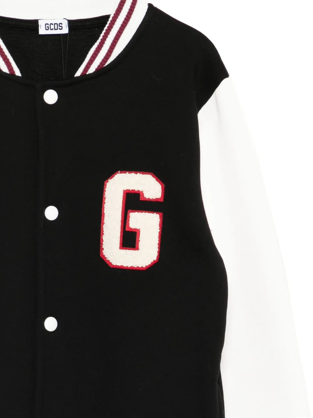 Gcds Kids Jack met knopen en logo-applicatie Zwart