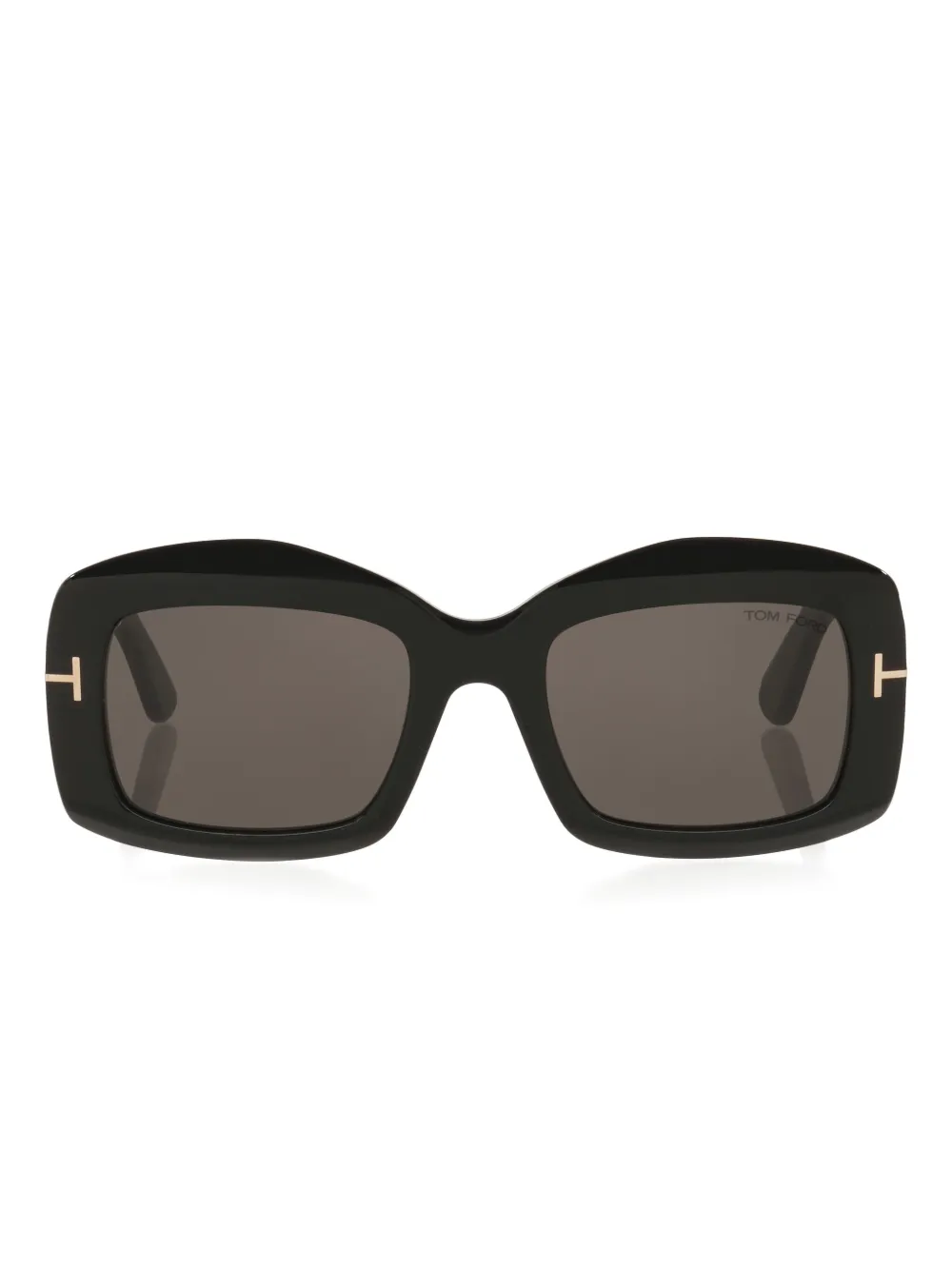 Tom Ford Womens Black Tr001992 Venetia Rectangle-frame Acetate Sunglasses In Black