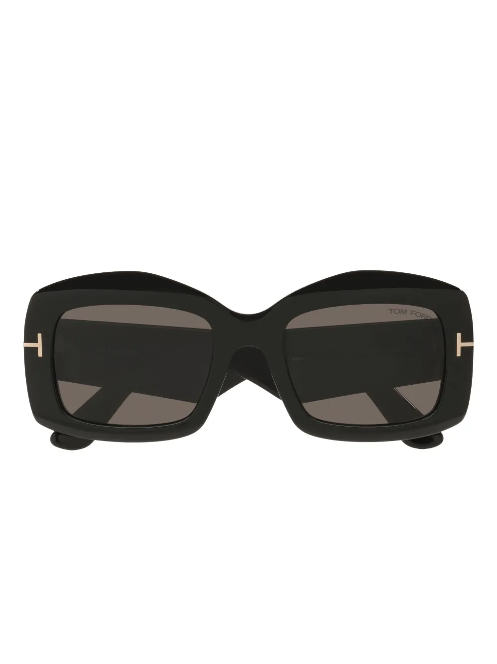 Tom Ford Womens Black Tr001992 Venetia Rectangle-frame Acetate Sunglasses In Black