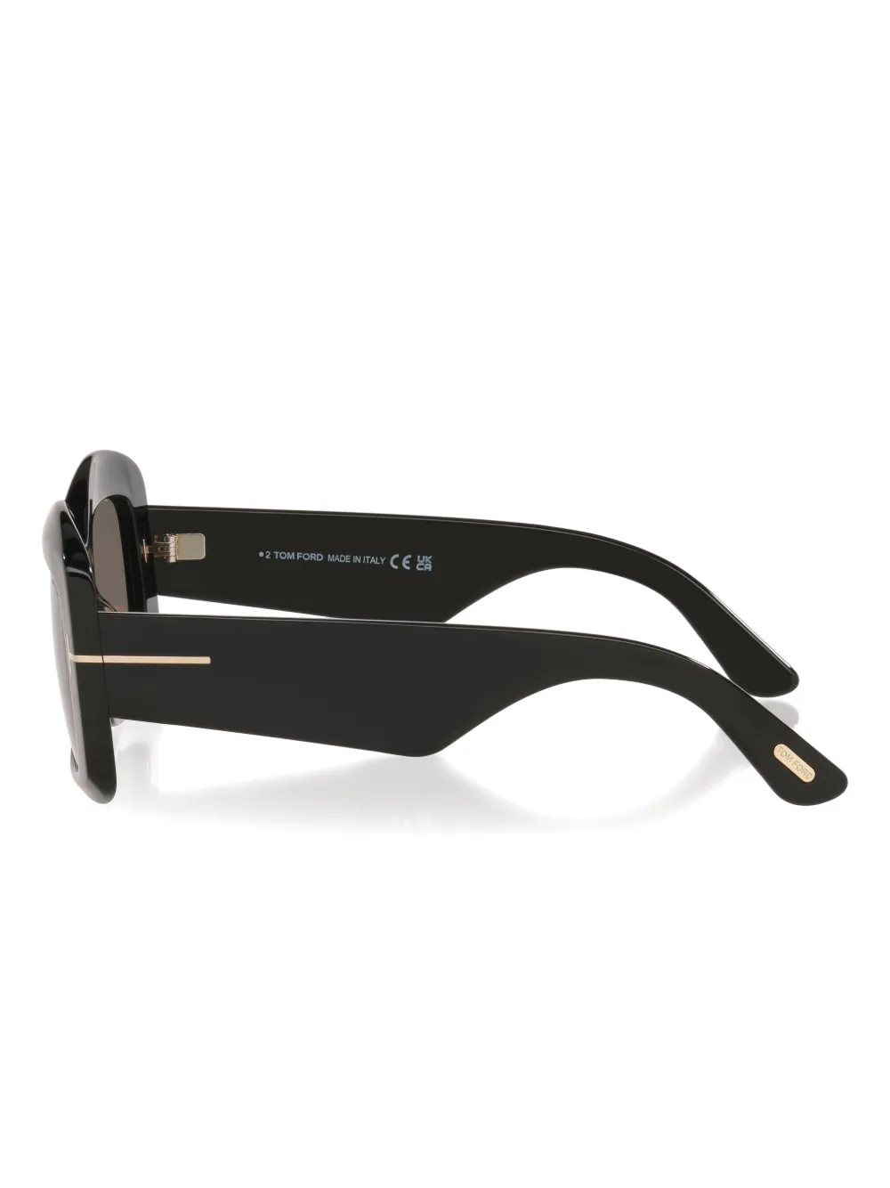 Tom Ford Womens Black Tr001992 Venetia Rectangle-frame Acetate Sunglasses In Black