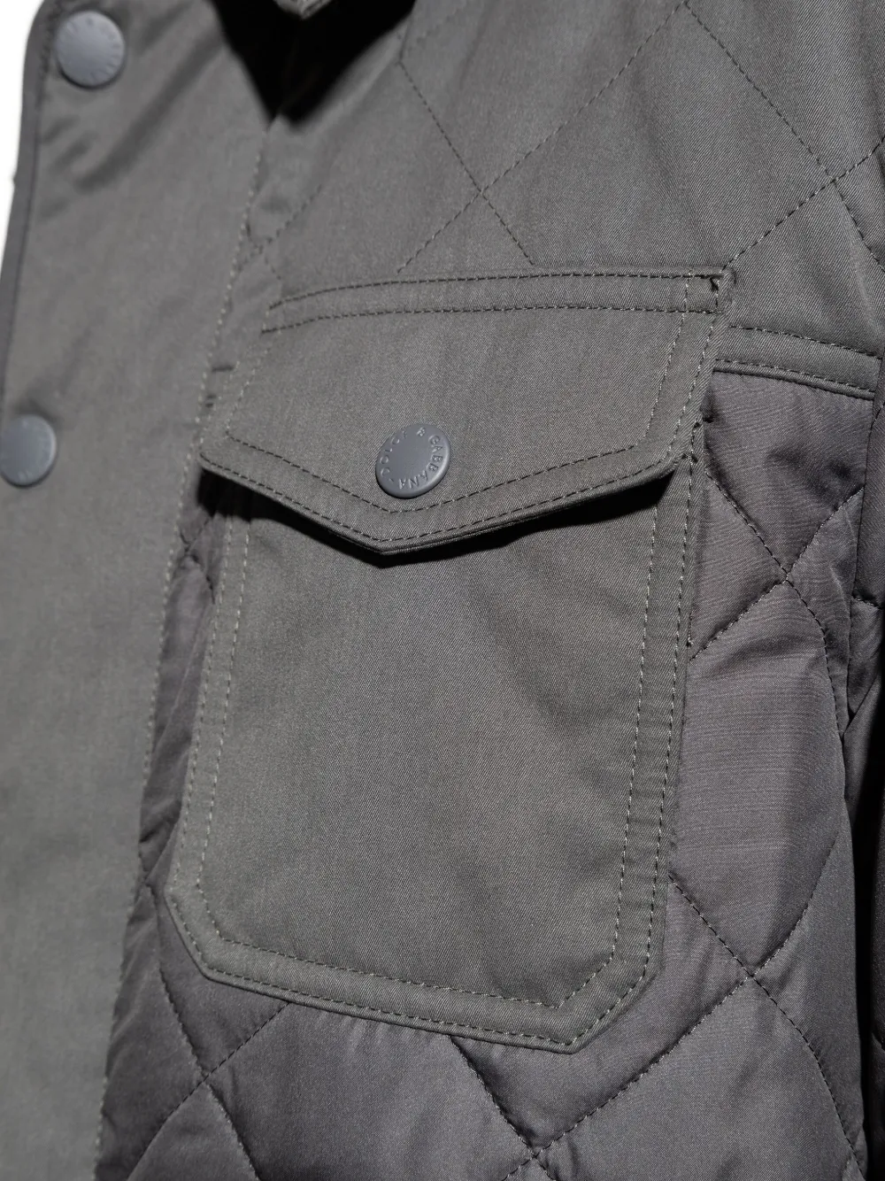 Dolce & Gabbana Button-fastening Quilted Jacket In Gray