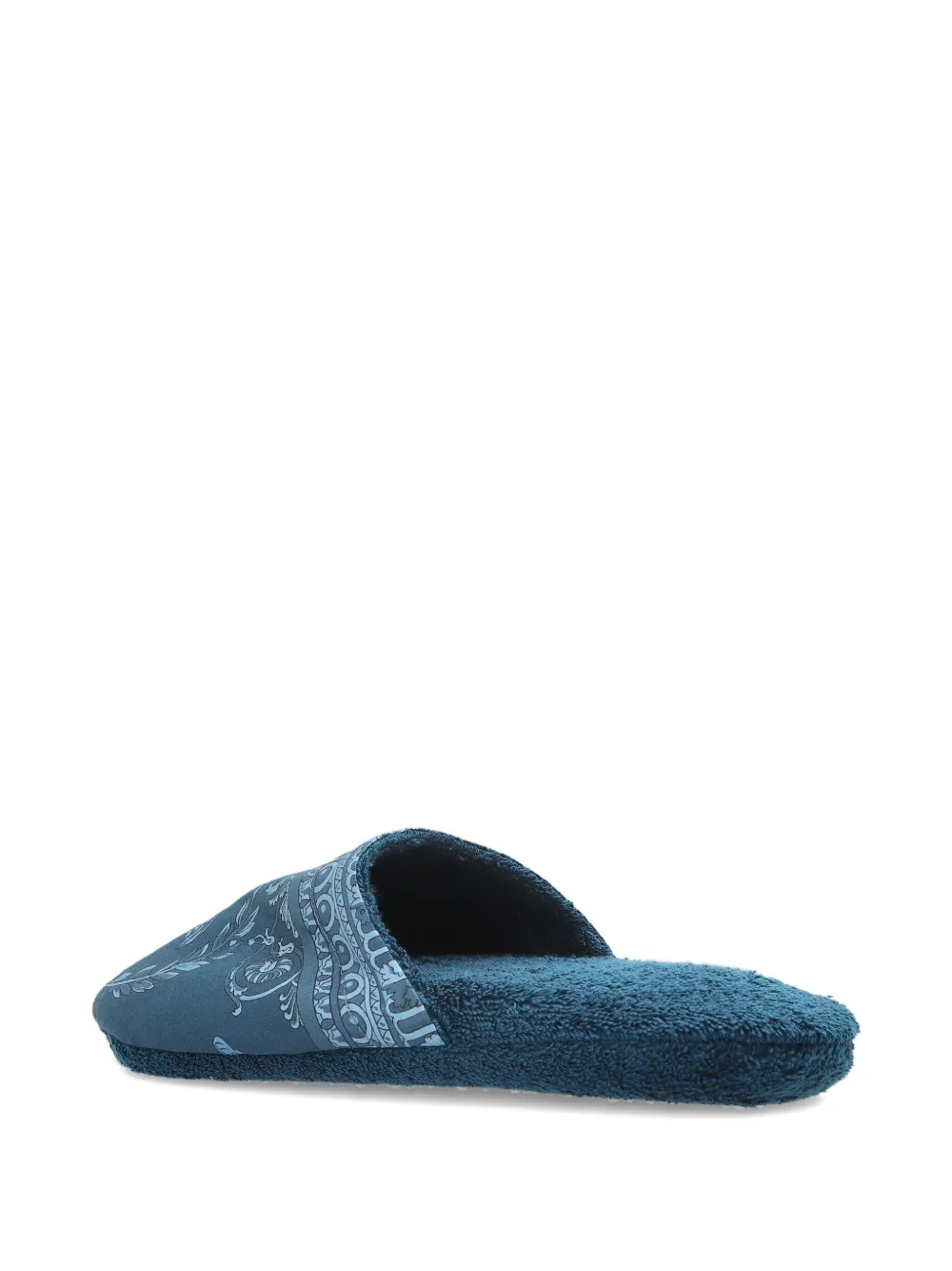 Versace Slippers met barokprint Blauw