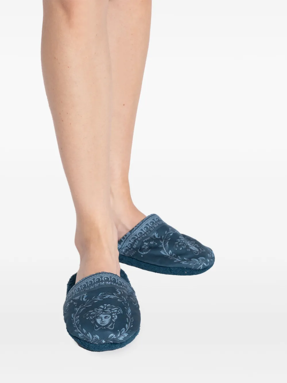baroque-print slippers