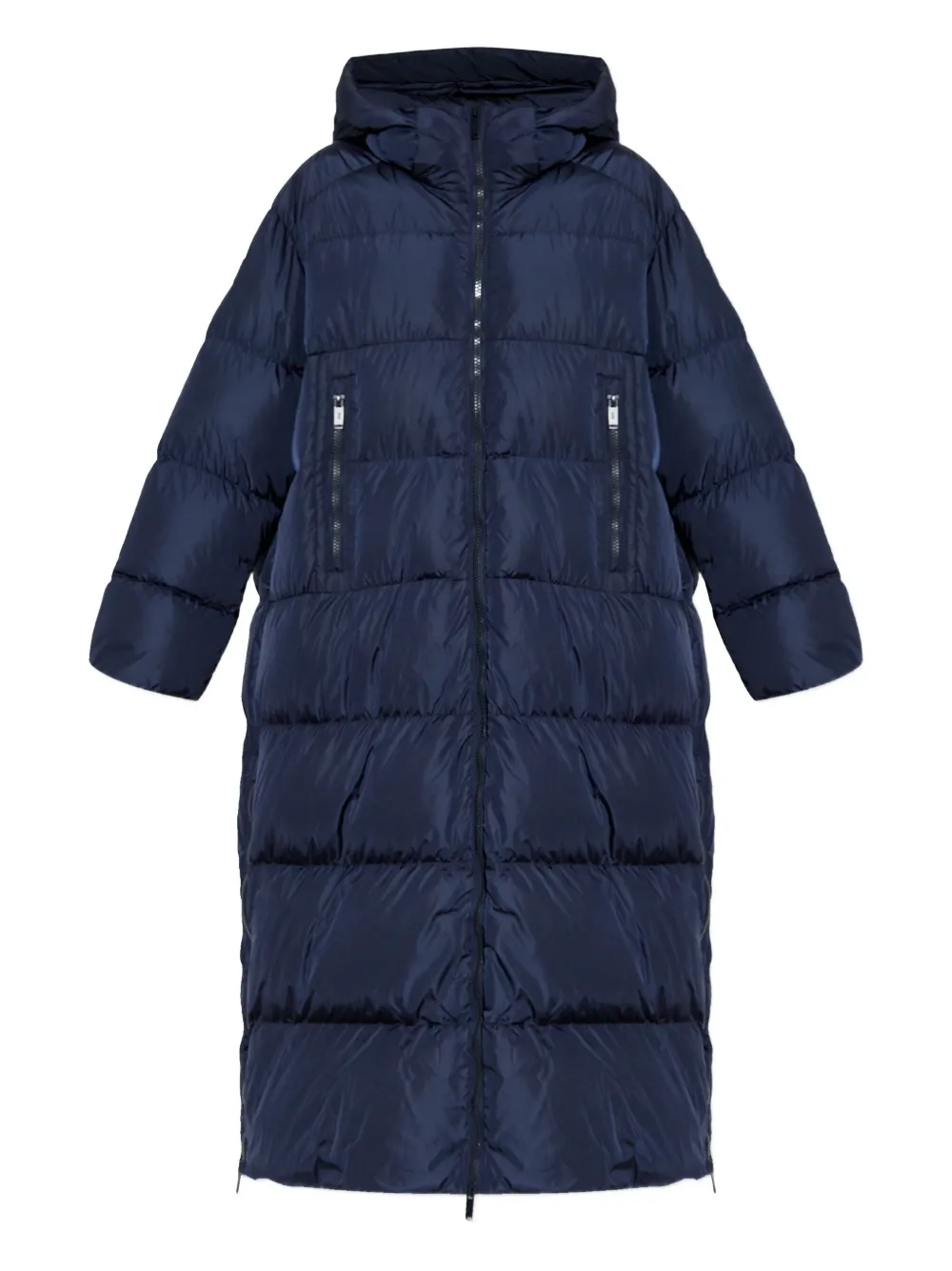 Add zip-fastening padded coat | Blue | Image 1