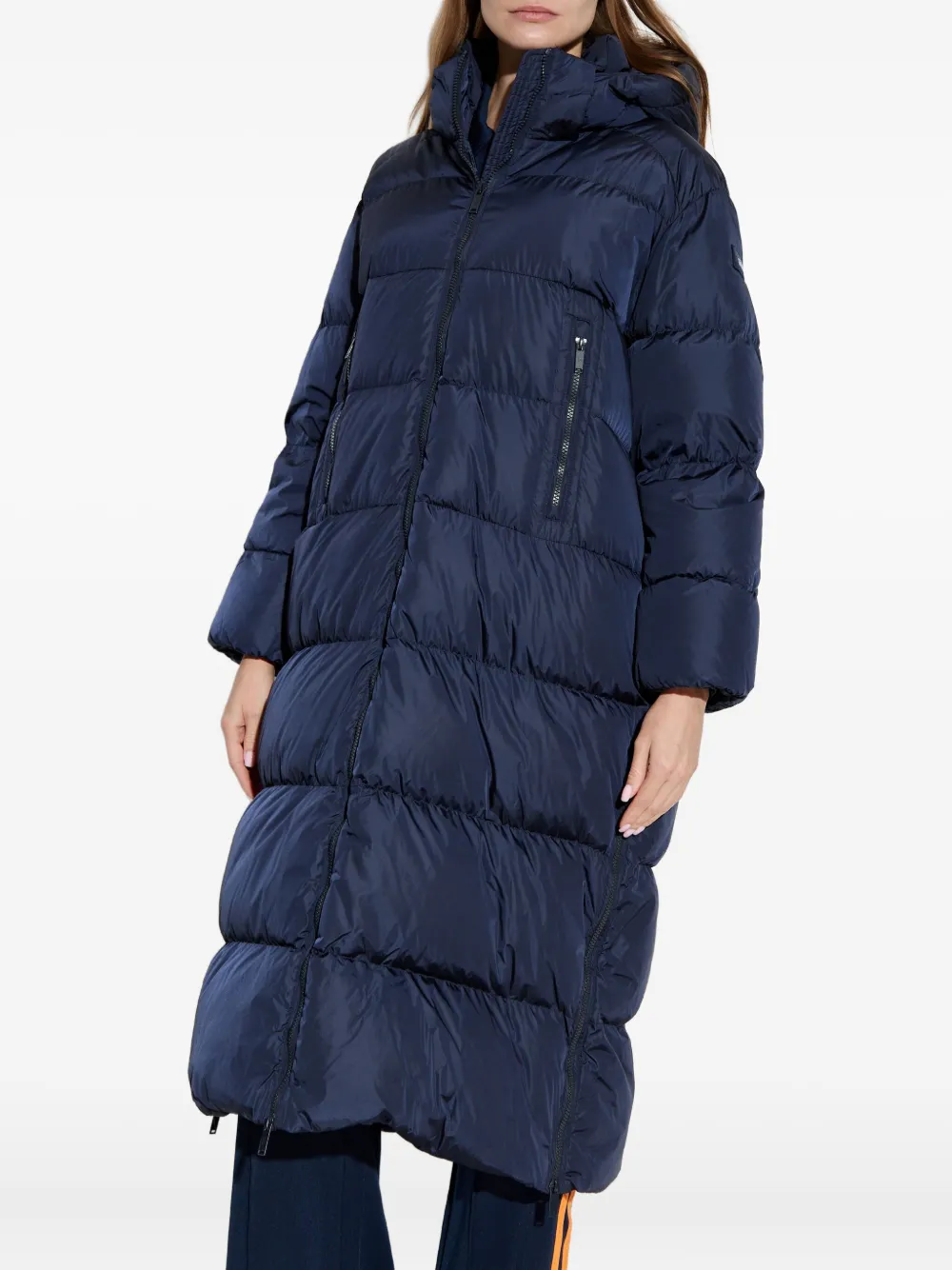 Add Zip-fastening Ped Coat In Blue