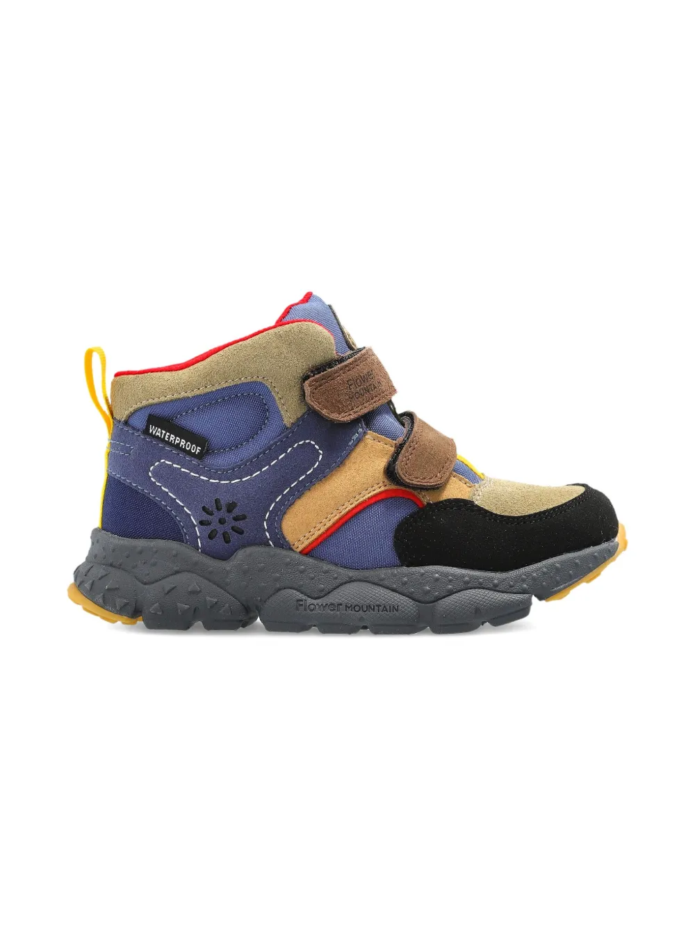 FLOWER MOUNTAIN KIDS touch-strap sneakers - Blauw