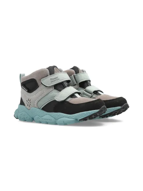 FLOWER MOUNTAIN KIDS  touch-strap sneakers