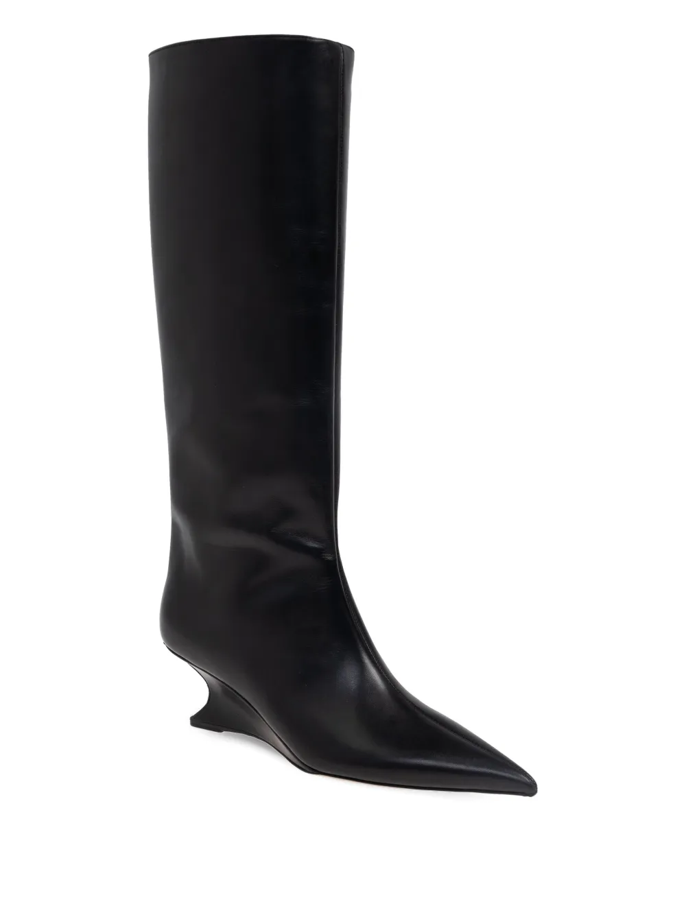 Paris Texas 65mm Pointed-toe Sculpted-heel Boots In Black