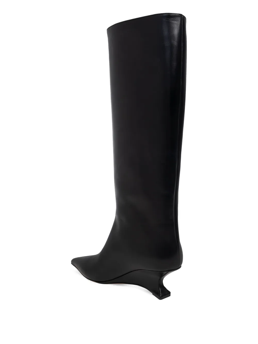 Paris Texas 65mm Pointed-toe Sculpted-heel Boots In Black