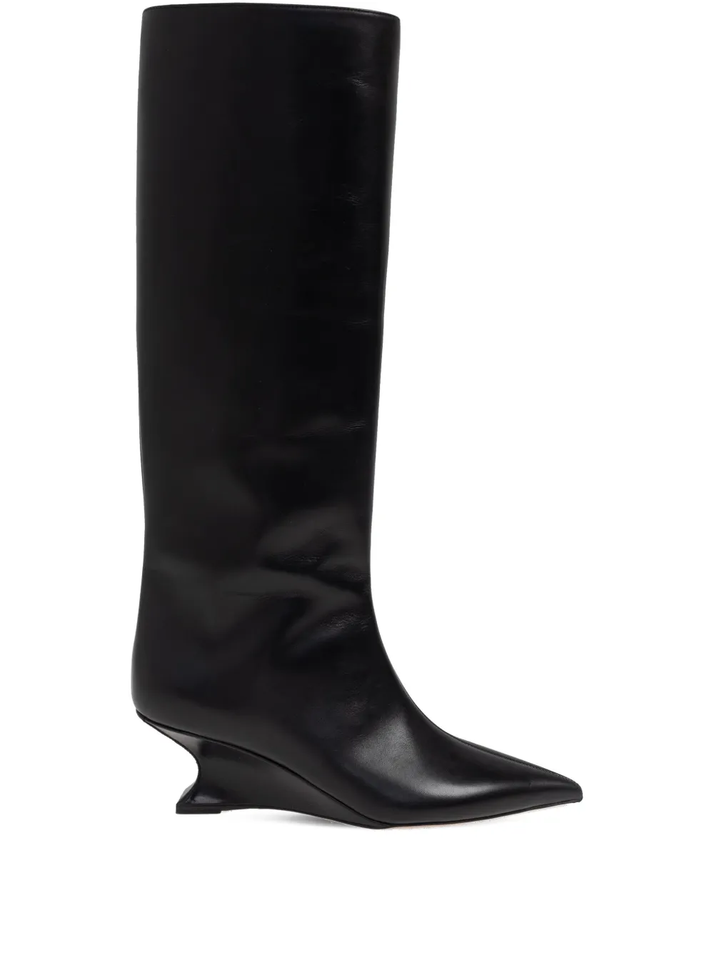 Paris Texas 65mm Pointed-toe Sculpted-heel Boots In Black