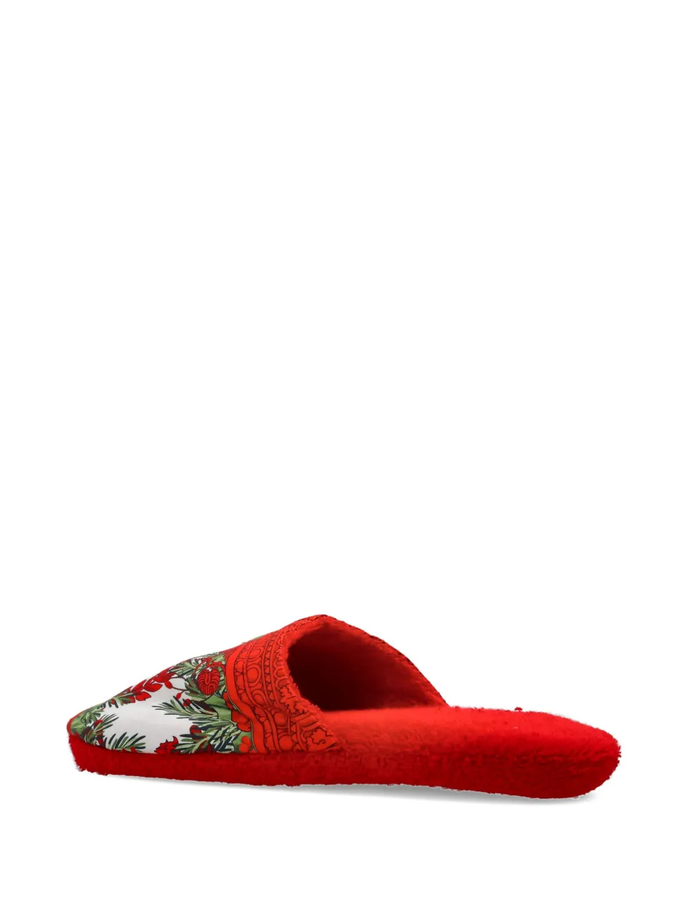 Versace Slippers met barokprint Rood