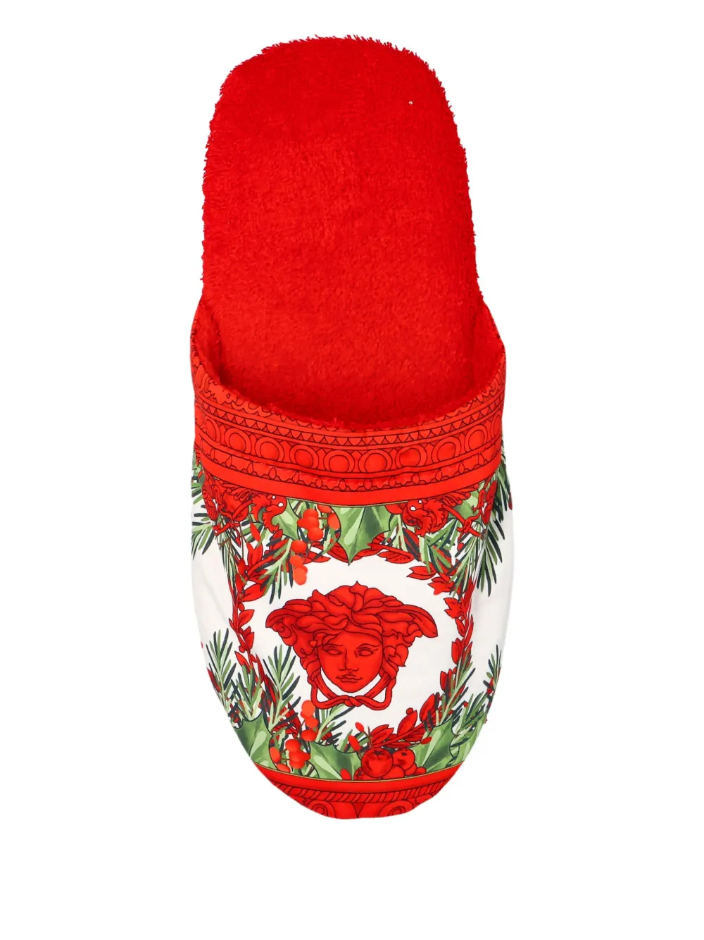 Versace Slippers met barokprint Rood
