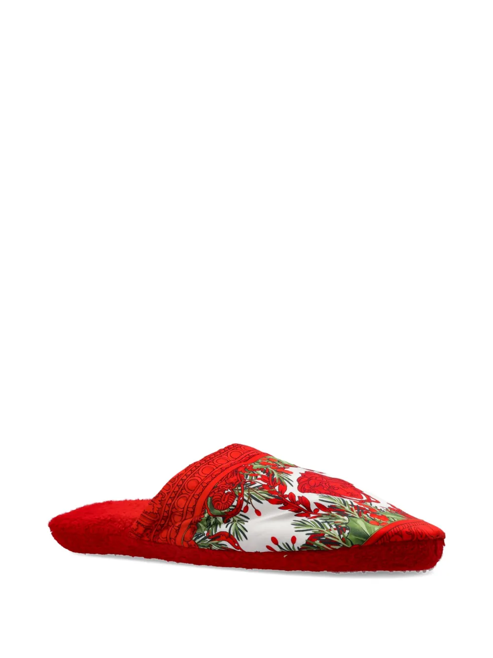 Versace Slippers met barokprint Rood