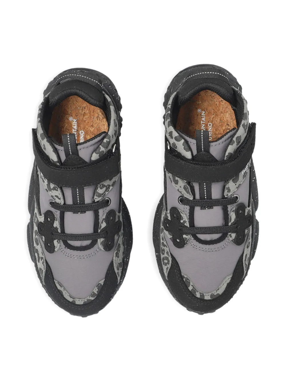 FLOWER MOUNTAIN KIDS Sneakers met klittenband Grijs