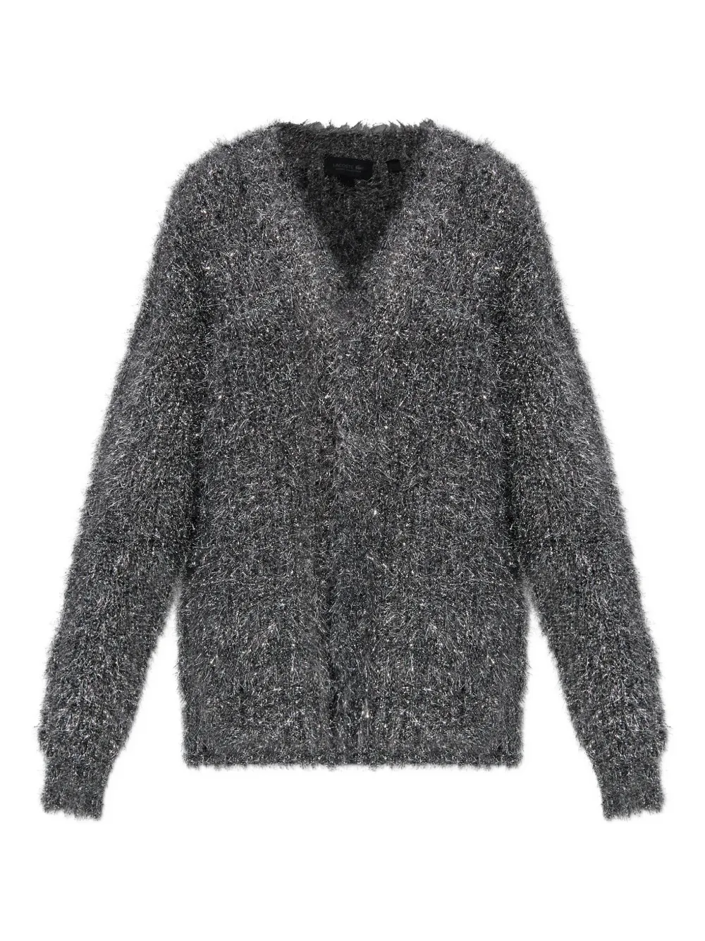 Lacoste Lurex vest met V-hals Grijs