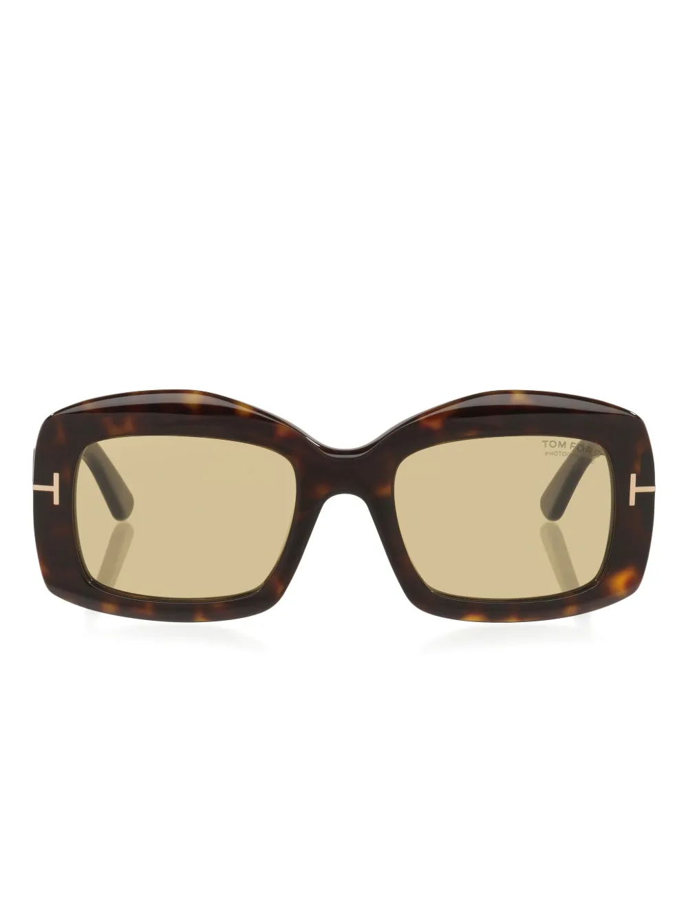 Tom Ford Venetia Metal-detail Sunglasses In Brown