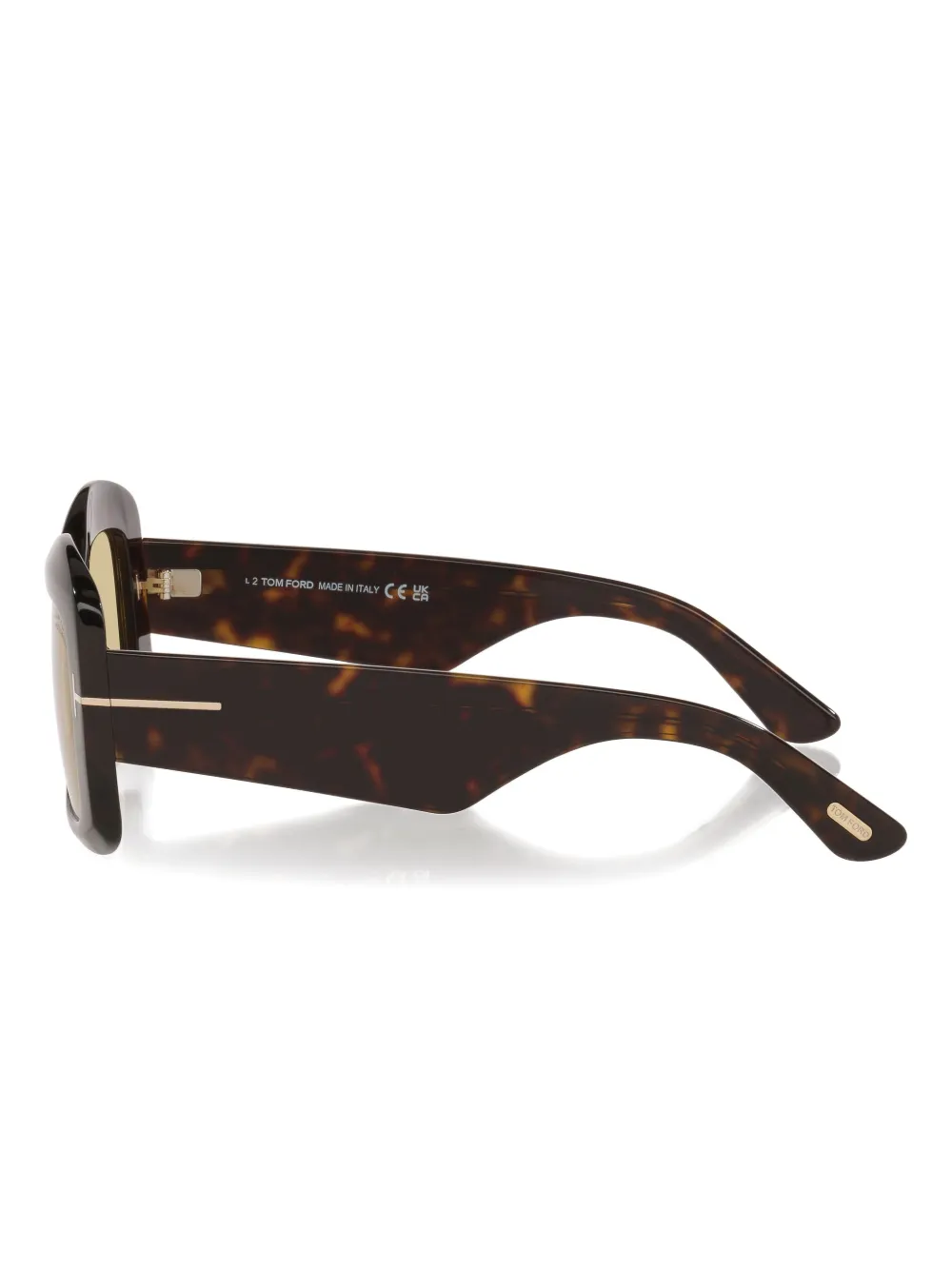Tom Ford Venetia Metal-detail Sunglasses In Brown