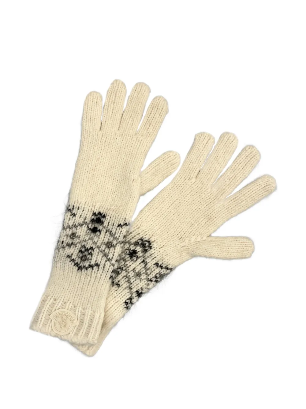 Moncler Handschoenen verfraaid met kristallen - Beige