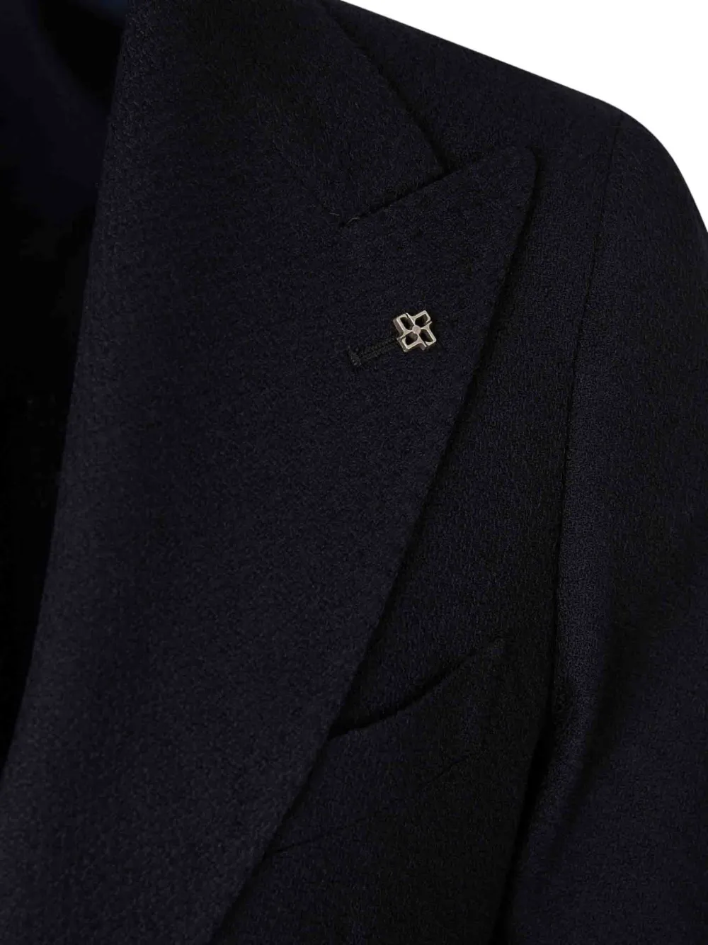 Tagliatore Button Classic Cut Blazer In Black