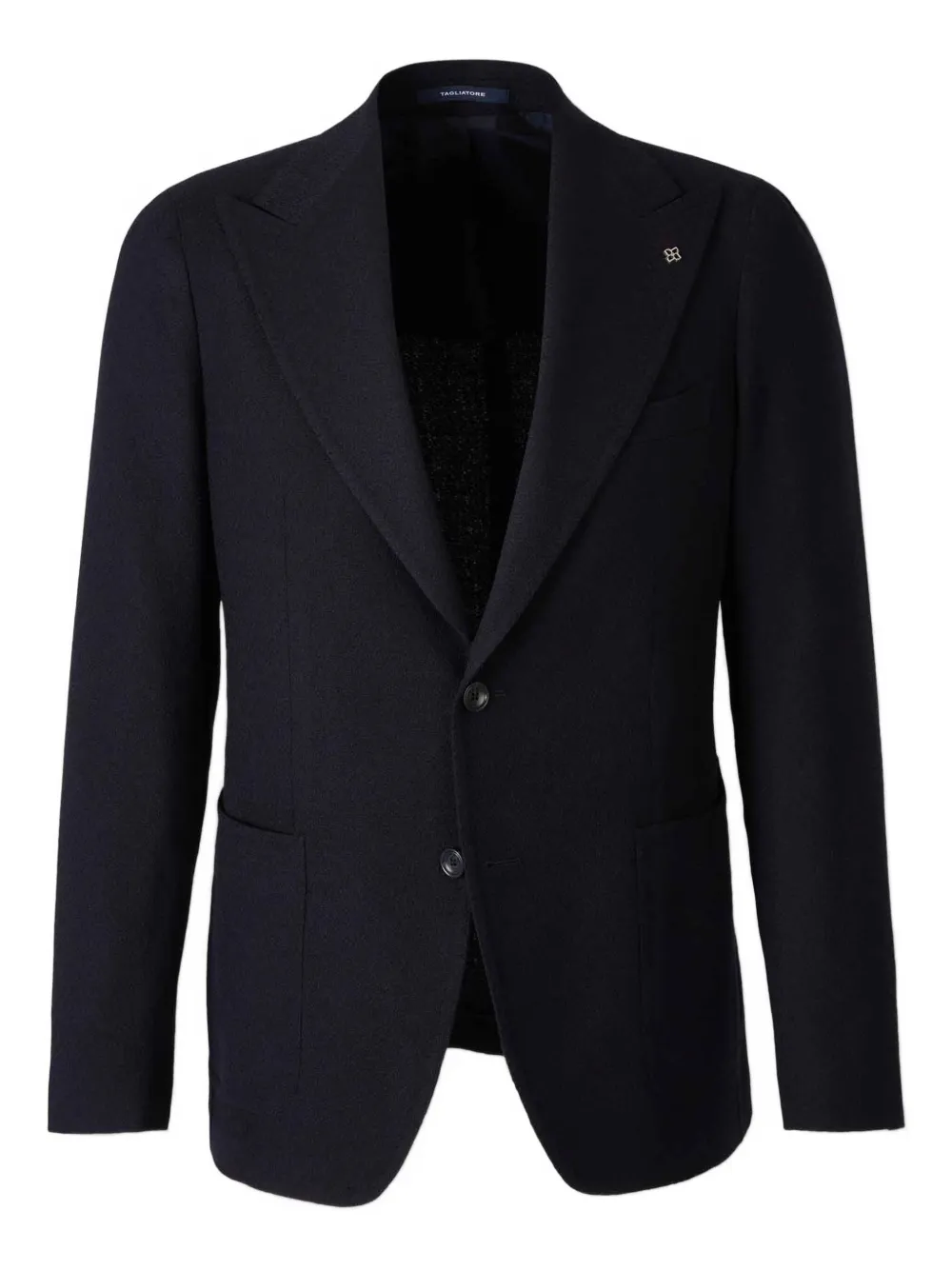Tagliatore Button Classic Cut Blazer In Black