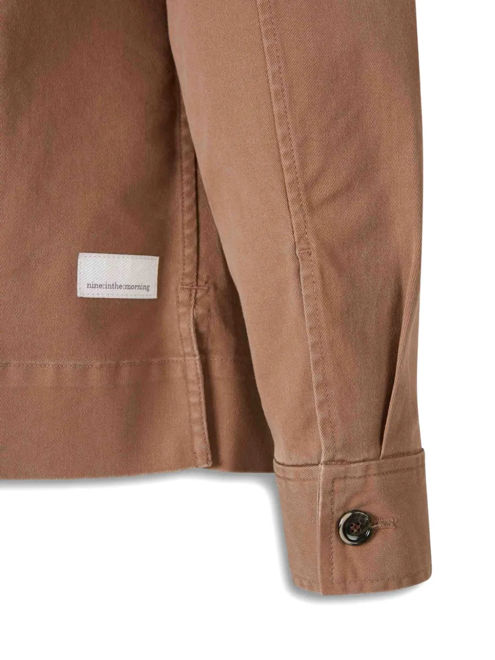 Nine In The Morning Classic-collar Shirt Jacket In Brown
