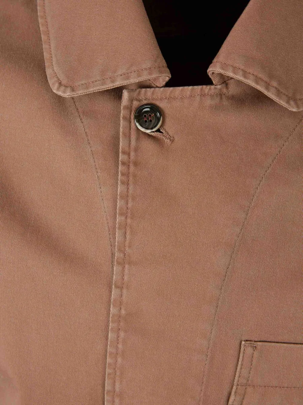 Nine In The Morning Classic-collar Shirt Jacket In Brown
