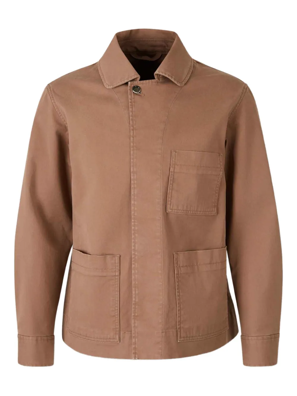 Nine In The Morning Classic-collar Shirt Jacket In Brown