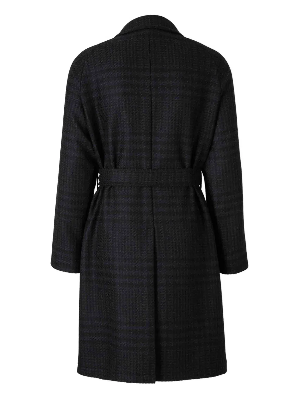 Tagliatore check-pattern belted coat | Single Breasted Coats | Image 2
