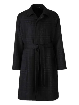 Yohji Yamamoto Trench Coat K-Chin Flap | Preto | FARFETCH BR