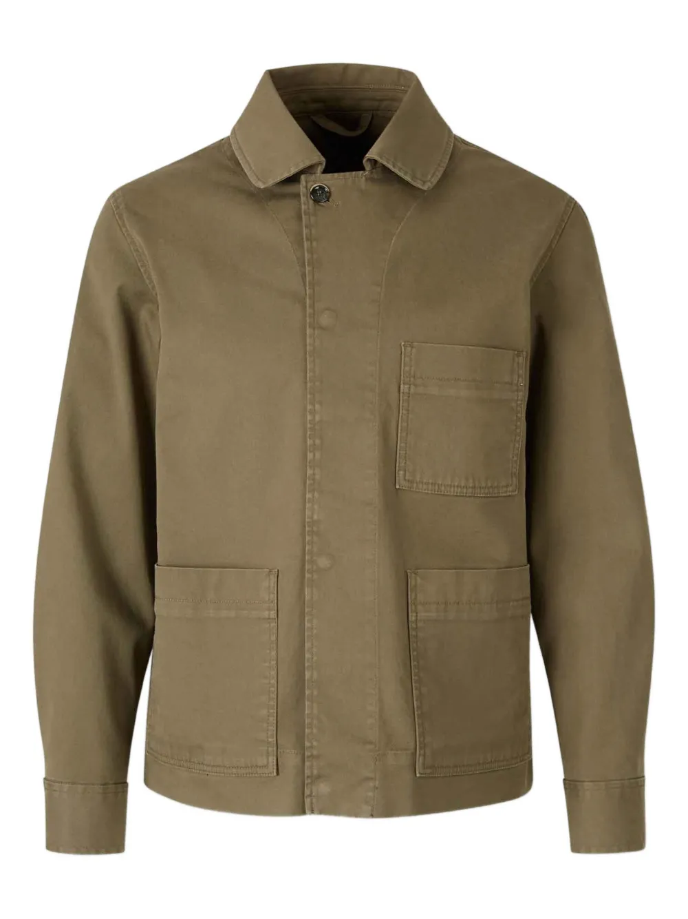 Nine In The Morning Classic-collar Shirt Jacket In Brown