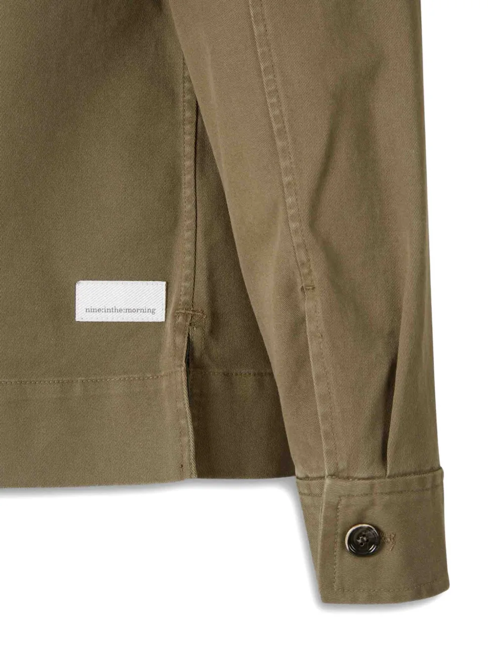 Nine In The Morning Classic-collar Shirt Jacket In Brown