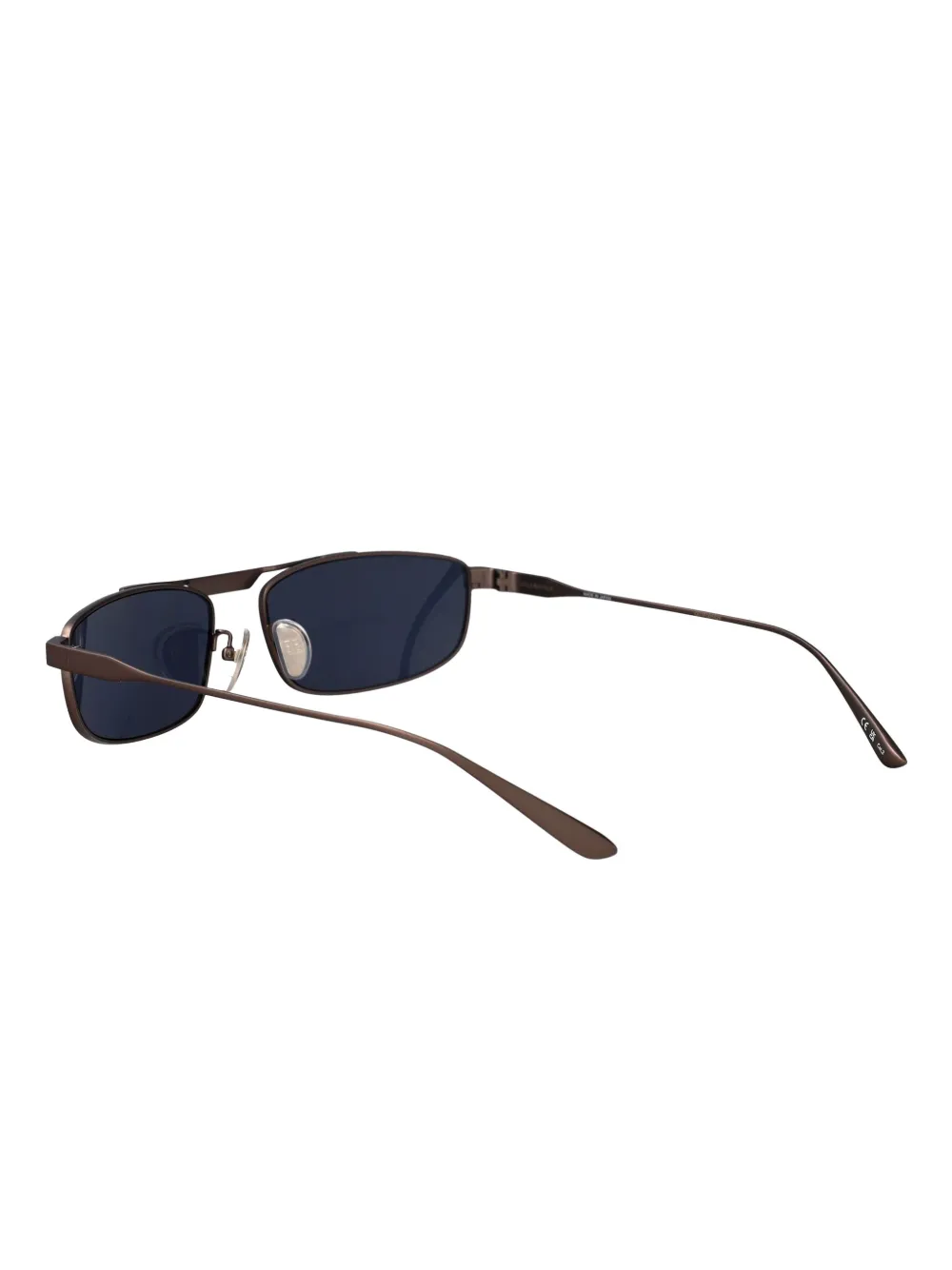 Balenciaga Eyewear Zonnebril met rechthoekig montuur Bruin