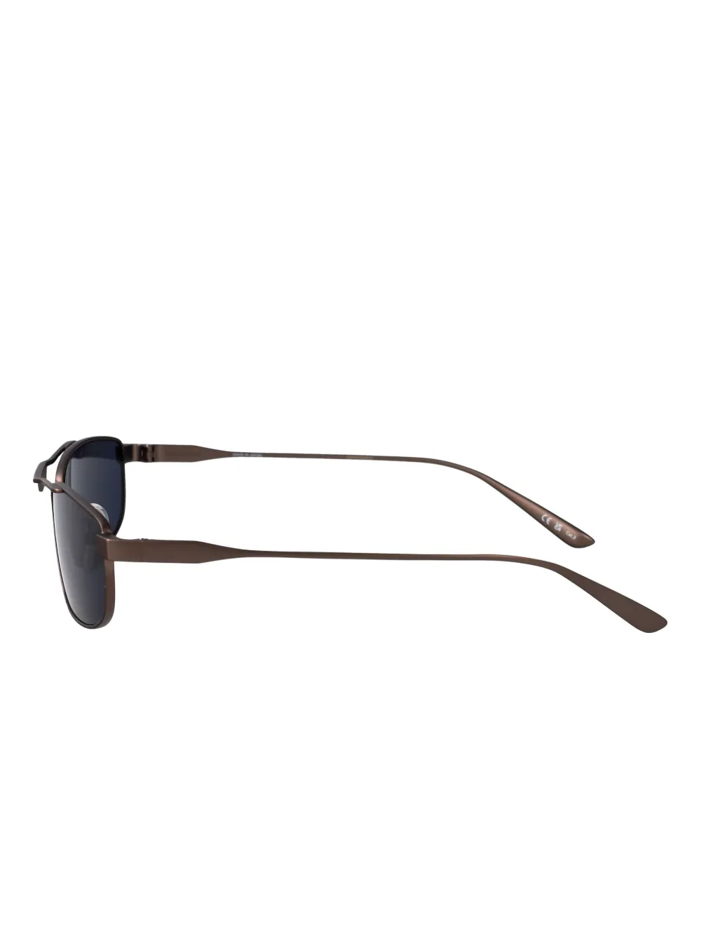 Balenciaga Eyewear Zonnebril met rechthoekig montuur Bruin
