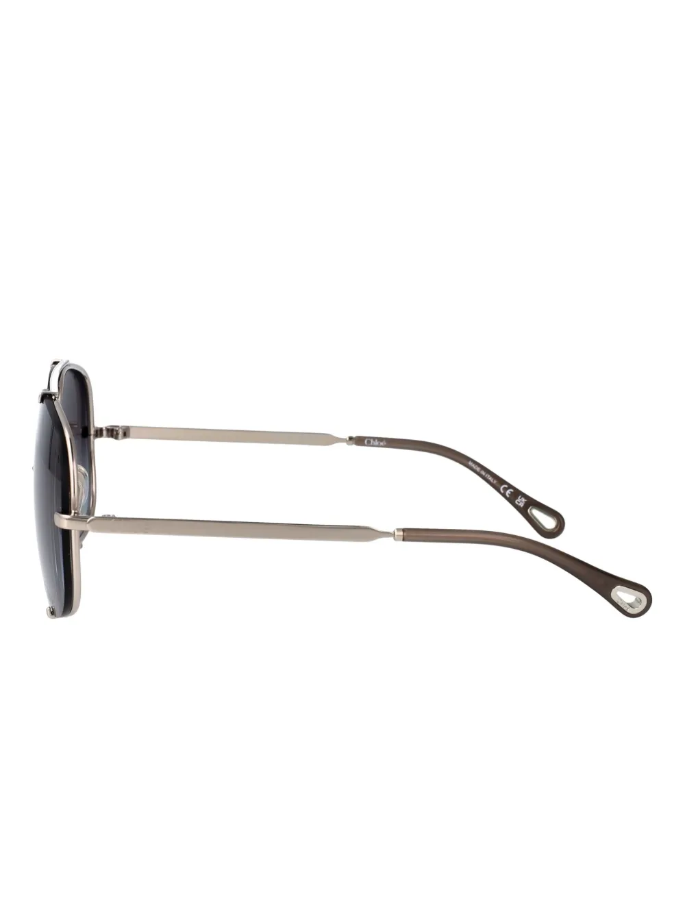 Chloé Eyewear Zonnebril met piloten montuur Zilver