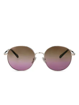 Chloé Eyewear ラウンドフレーム サングラス | シルバートーン