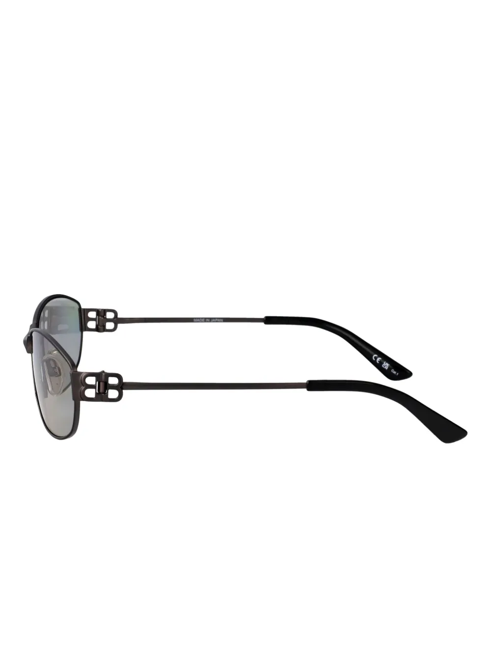 Balenciaga Eyewear Zonnebril met rechthoekig montuur Zwart